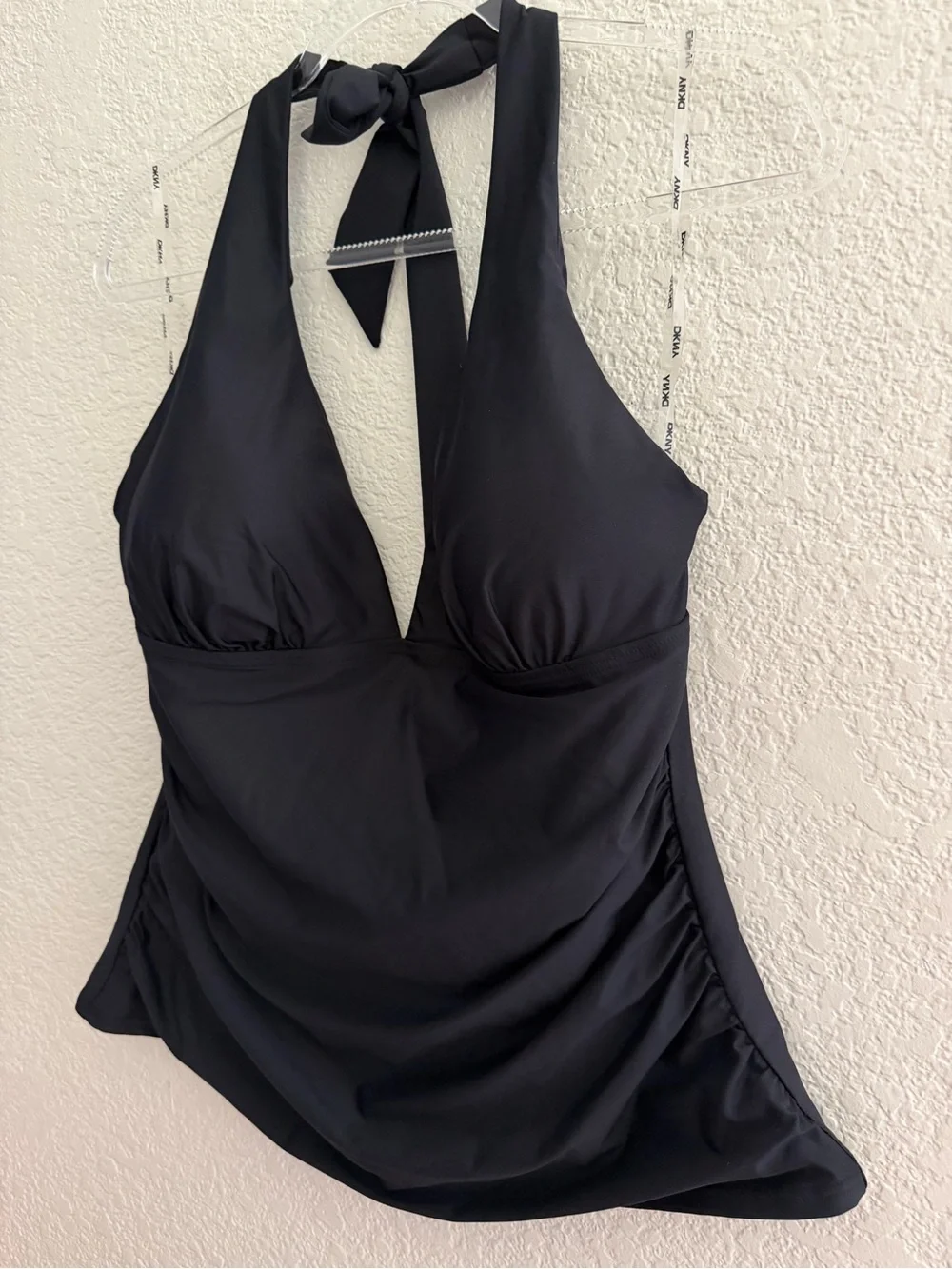 DKNY Halter V-Neck Tankini Top - Picture 5 of 6